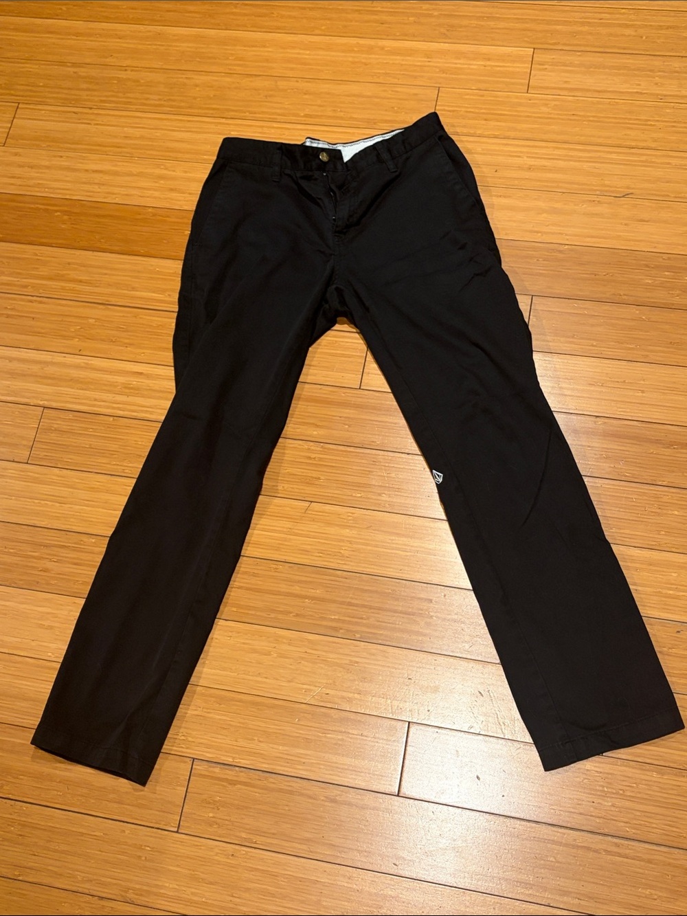 Volcom Men's Black Straight Leg Pants